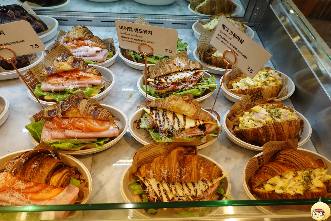 라우겐 &amp; 비어햄 샌드위치, 에그크루아상