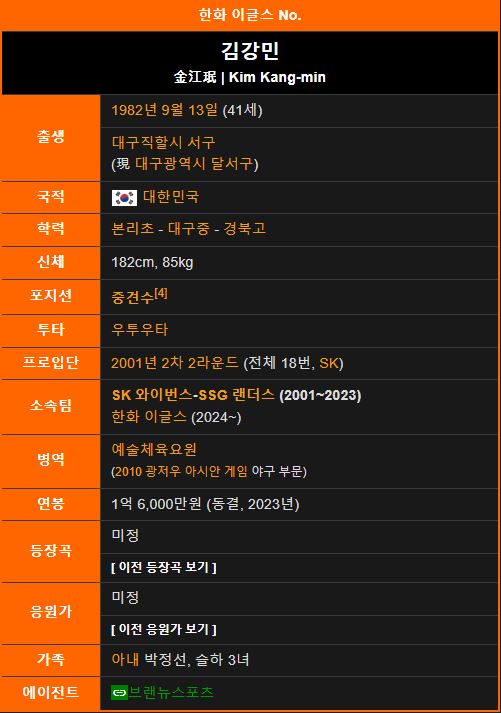 한화 이글스 김강민