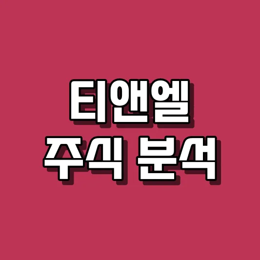티앤엘 주식 분석