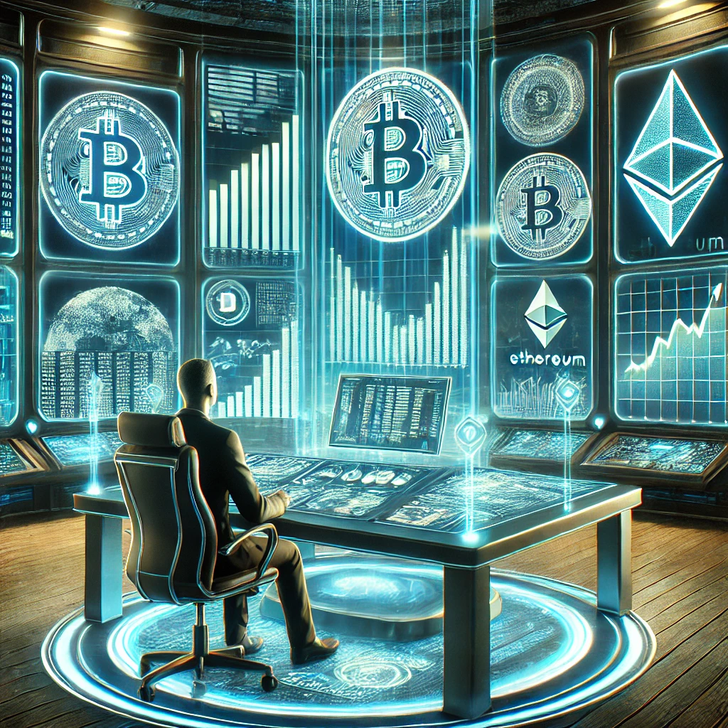 다양한 데이터로 코인 시장 예측하는 모습