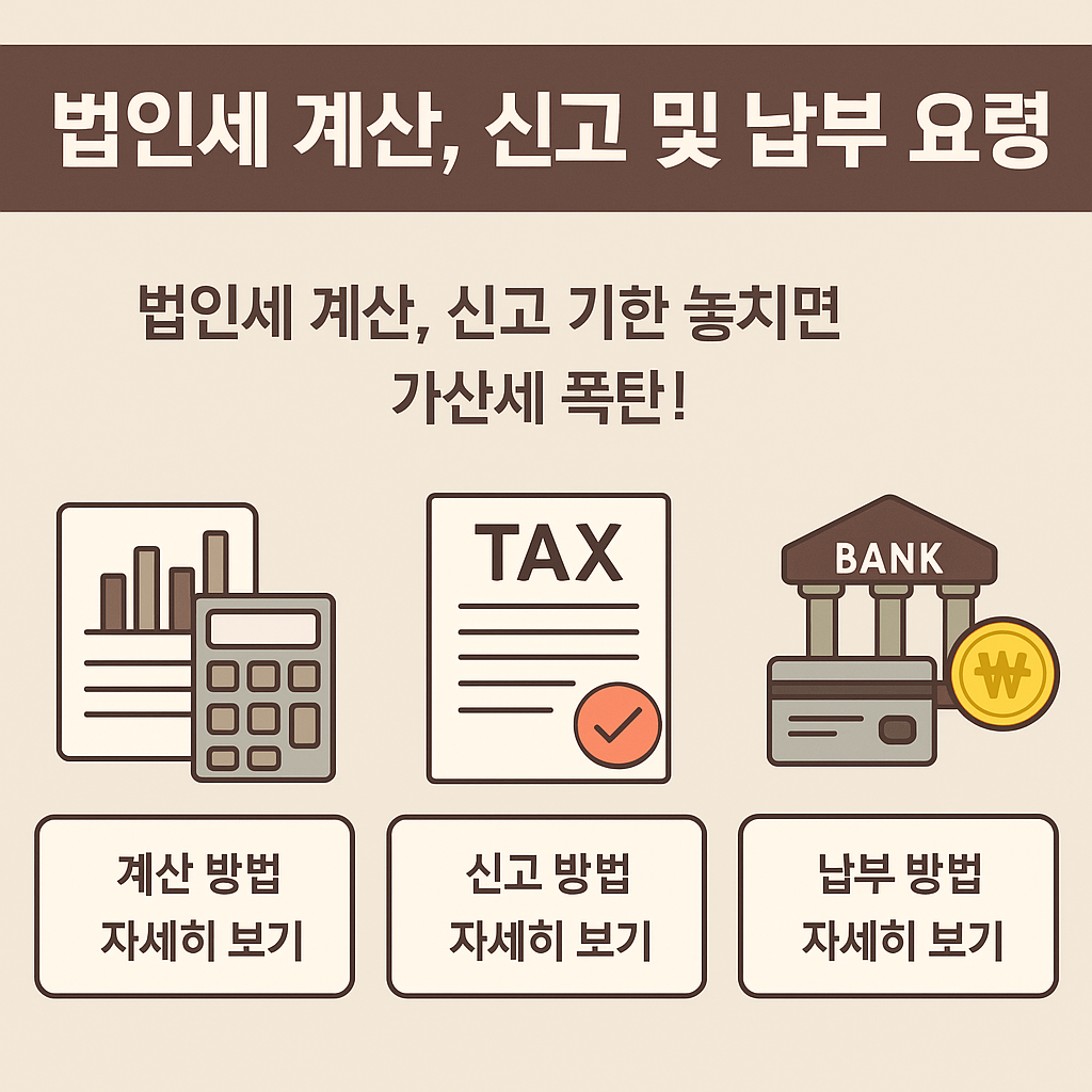 2025년 법인세 완벽 가이드: 계산부터 환급, 개정사항까지 총정리