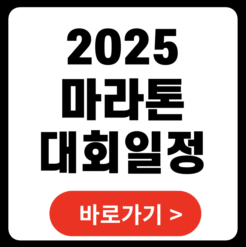 마라톤 대회 일정 2025년 (+ 마라톤온라인)