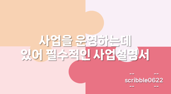 사업설명서