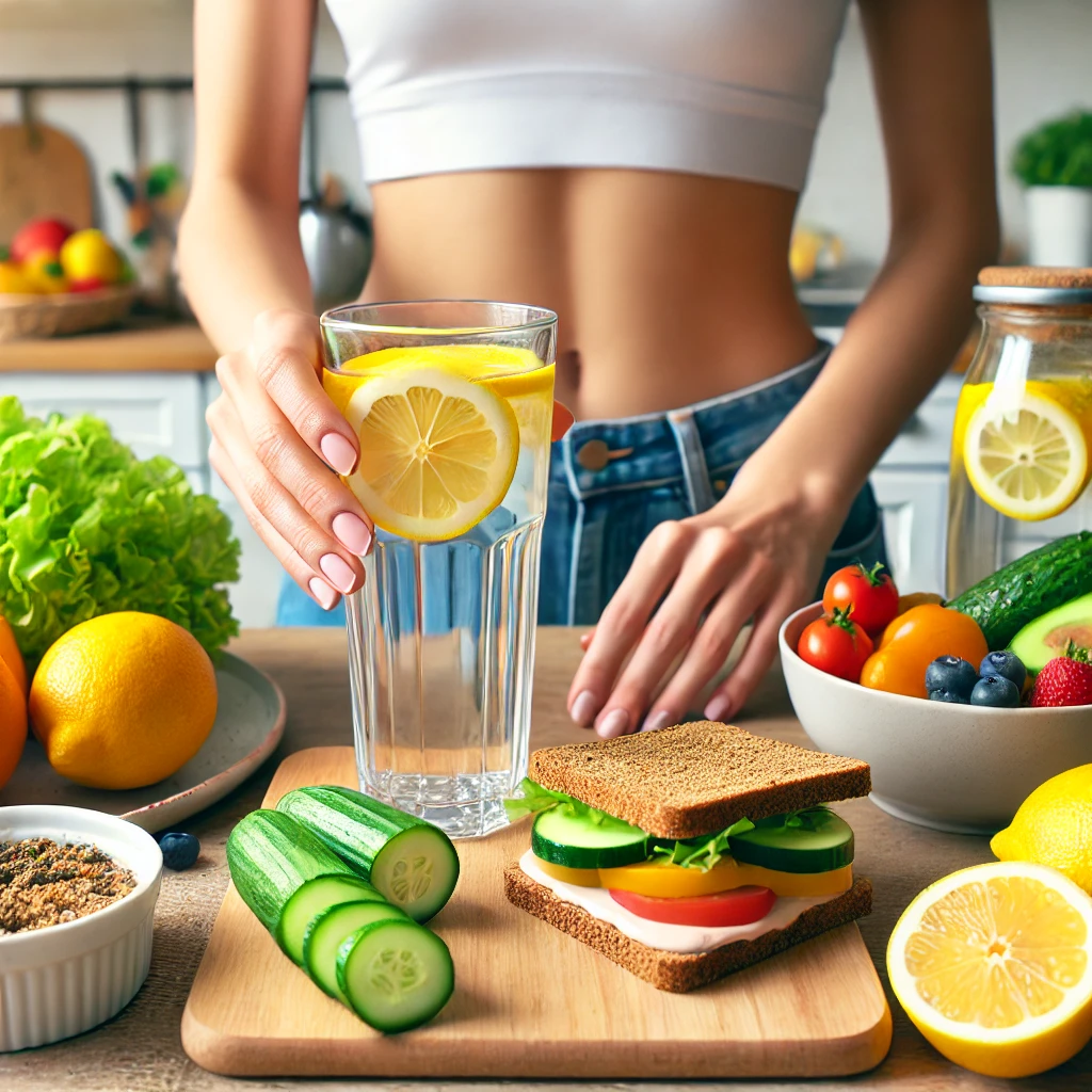 뱃살 빼기 식습관 관련 이미지