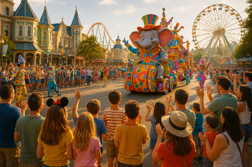 놀이공원 퍼레이드
