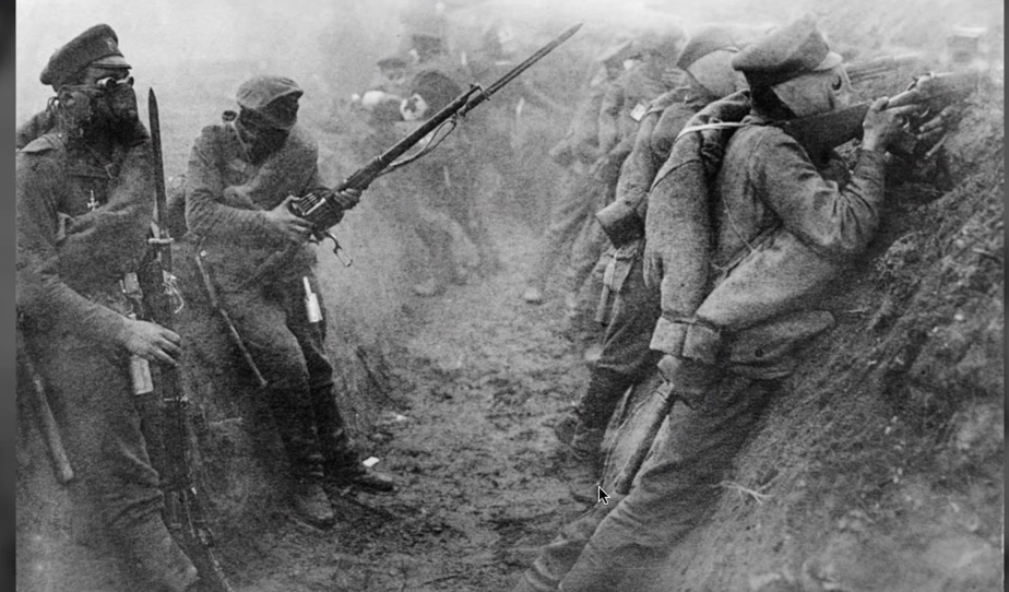 참호를 파고 그곳에 들어가 전쟁