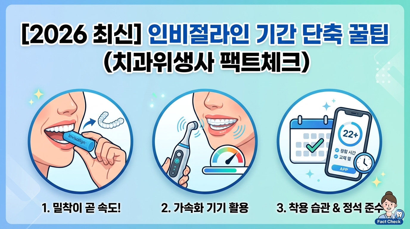 2026 인비절라인 교정 기간 단축 방법 및 치과위생사 팩트체크