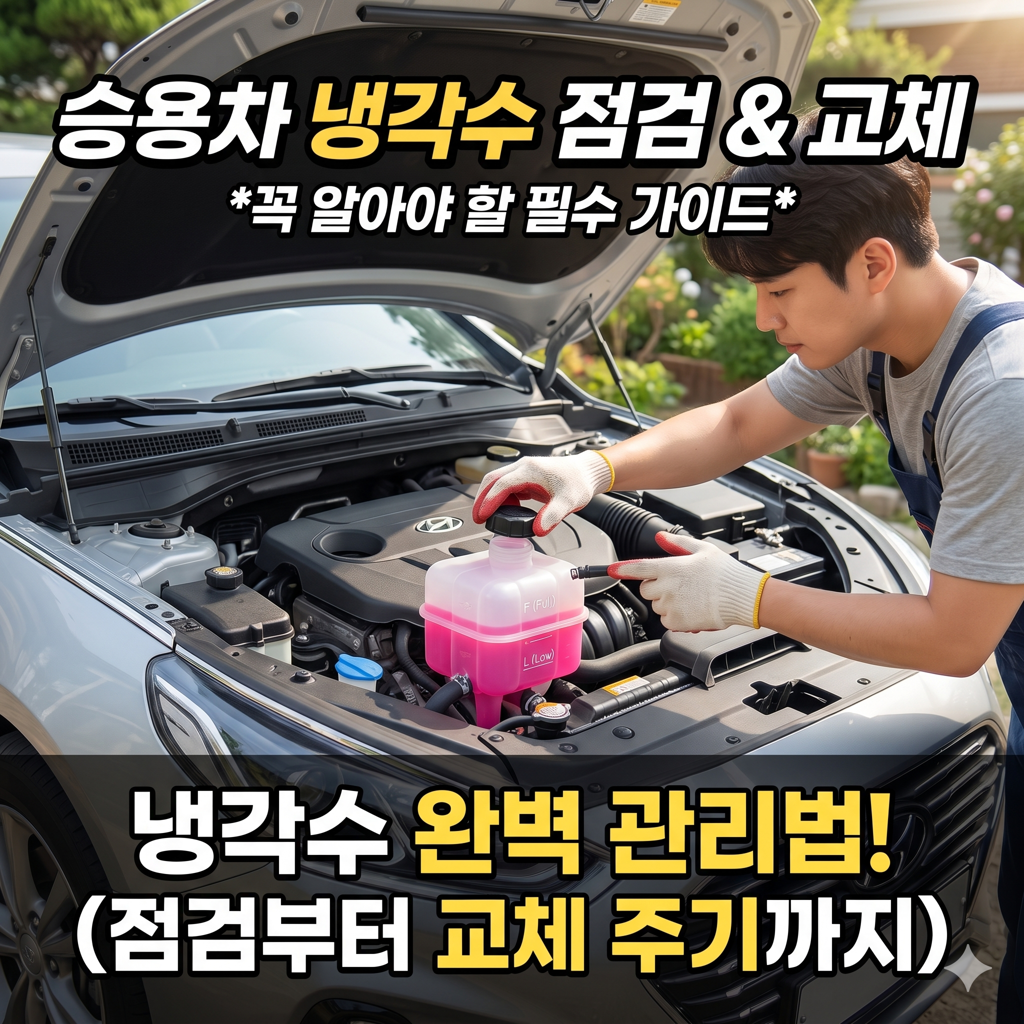 승용차 냉각수 점검 및 교체 주기 완벽 가이드