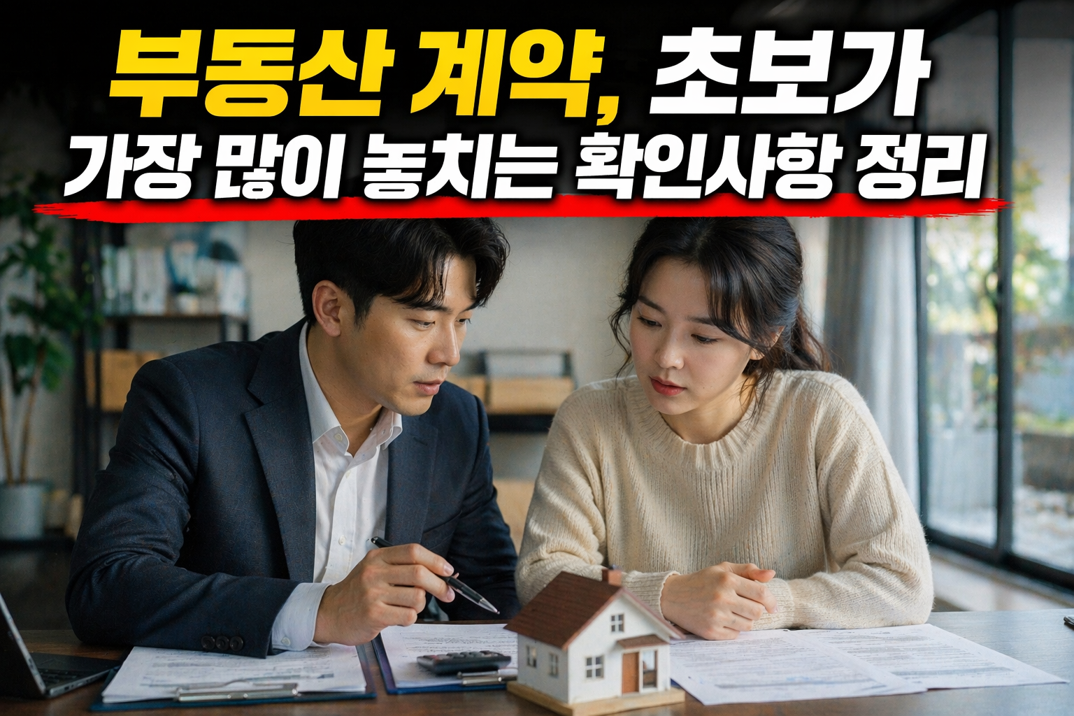 부동산 계약, 초보가 가장 많이 놓치는 확인사항 정리