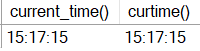 current_time, curtime 함수