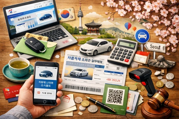 자동차세 모바일 납부 이미지