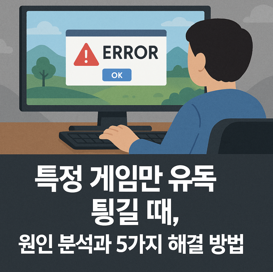특정 게임만 유독 튕길 때, 원인 분석과 5가지 해결 방법