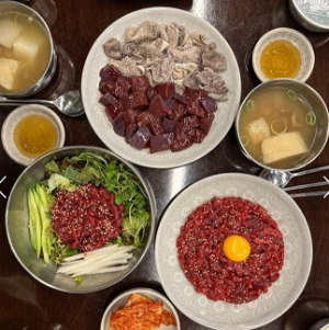 간천엽-육회비빔밥