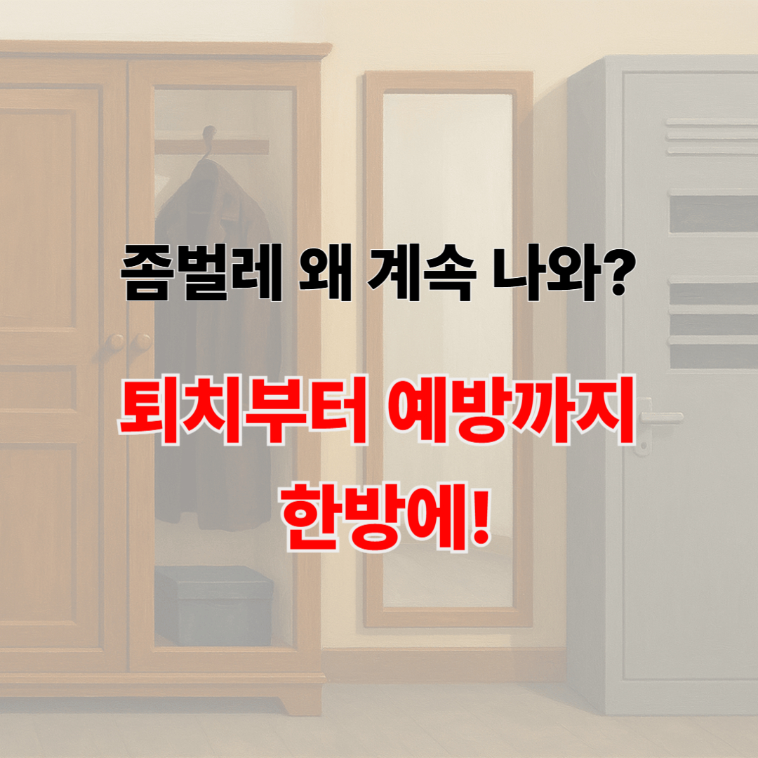 좀벌레 퇴치법