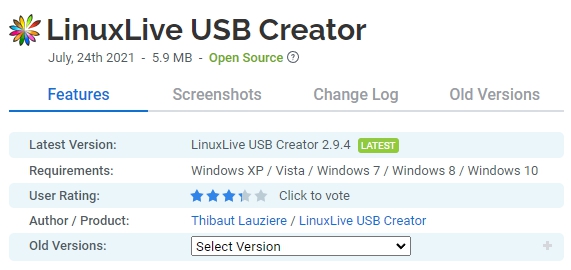LinuxLive-USB-Creator