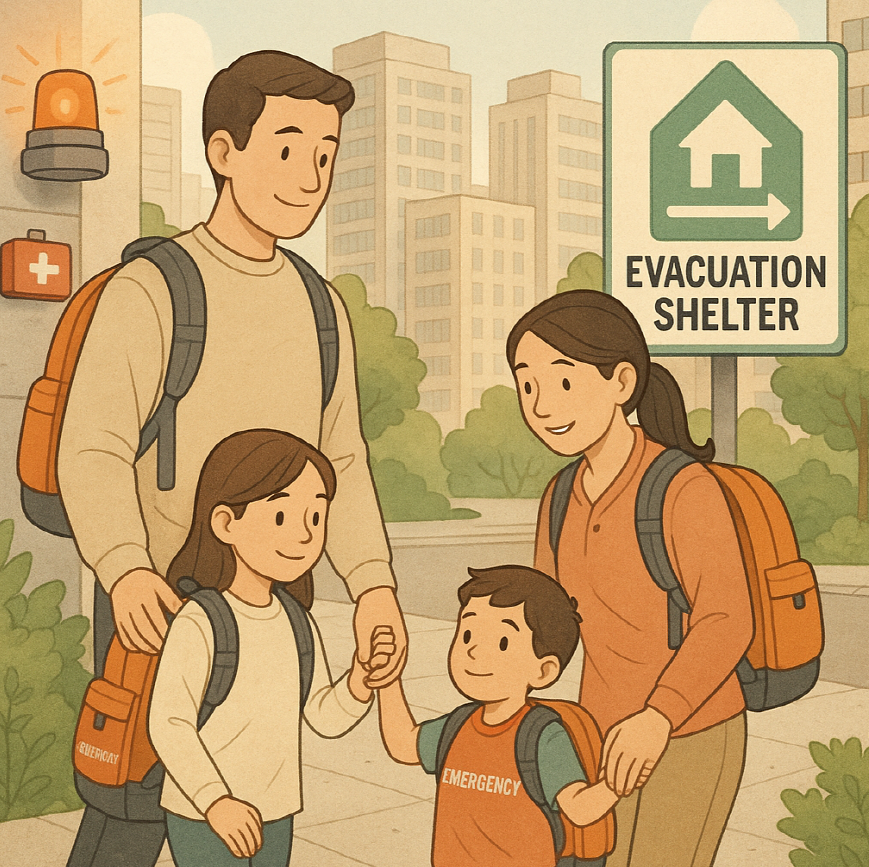 만약에 전쟁이 난다면 가족들과 안전하게 대피하는 법