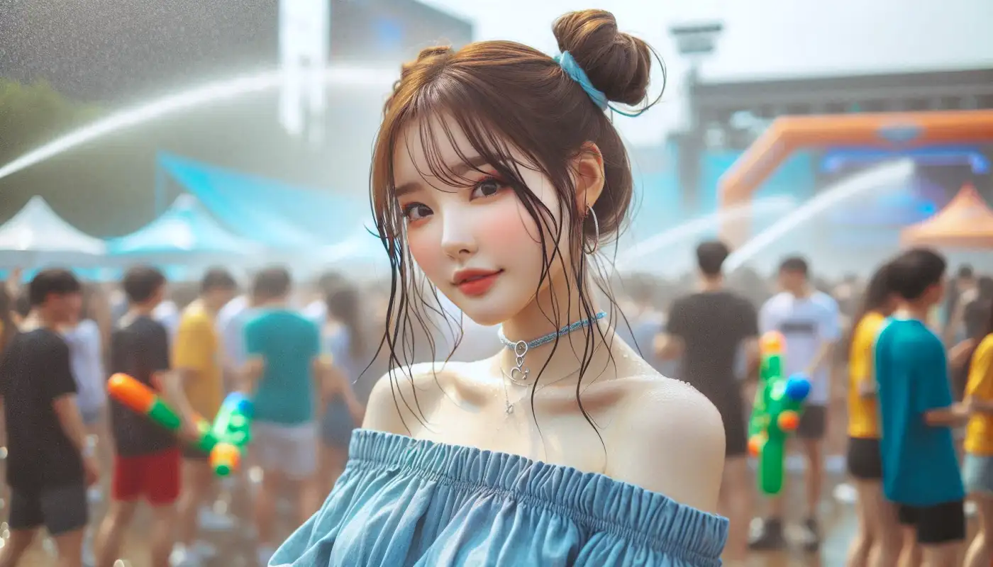 흠뻑쇼-입장순서를-알아보고-공연을-즐기는-여성의-모습