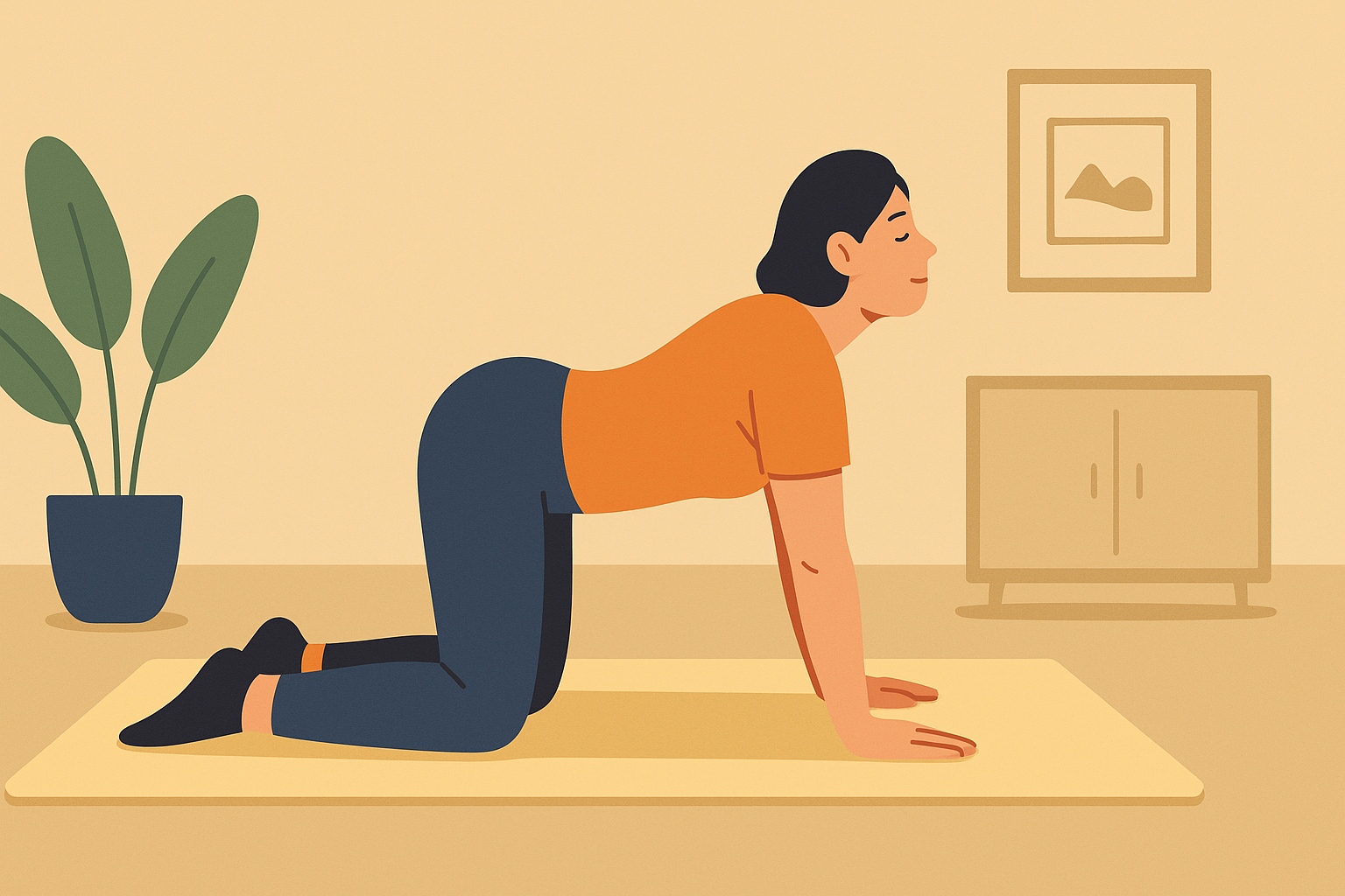 고양이 자세 스트레칭