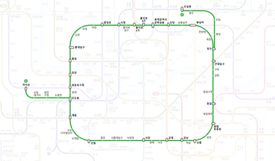 2호선-노선도