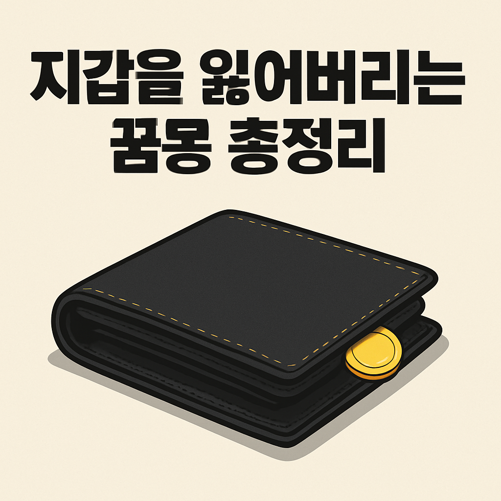 지갑 잃어버리는 꿈