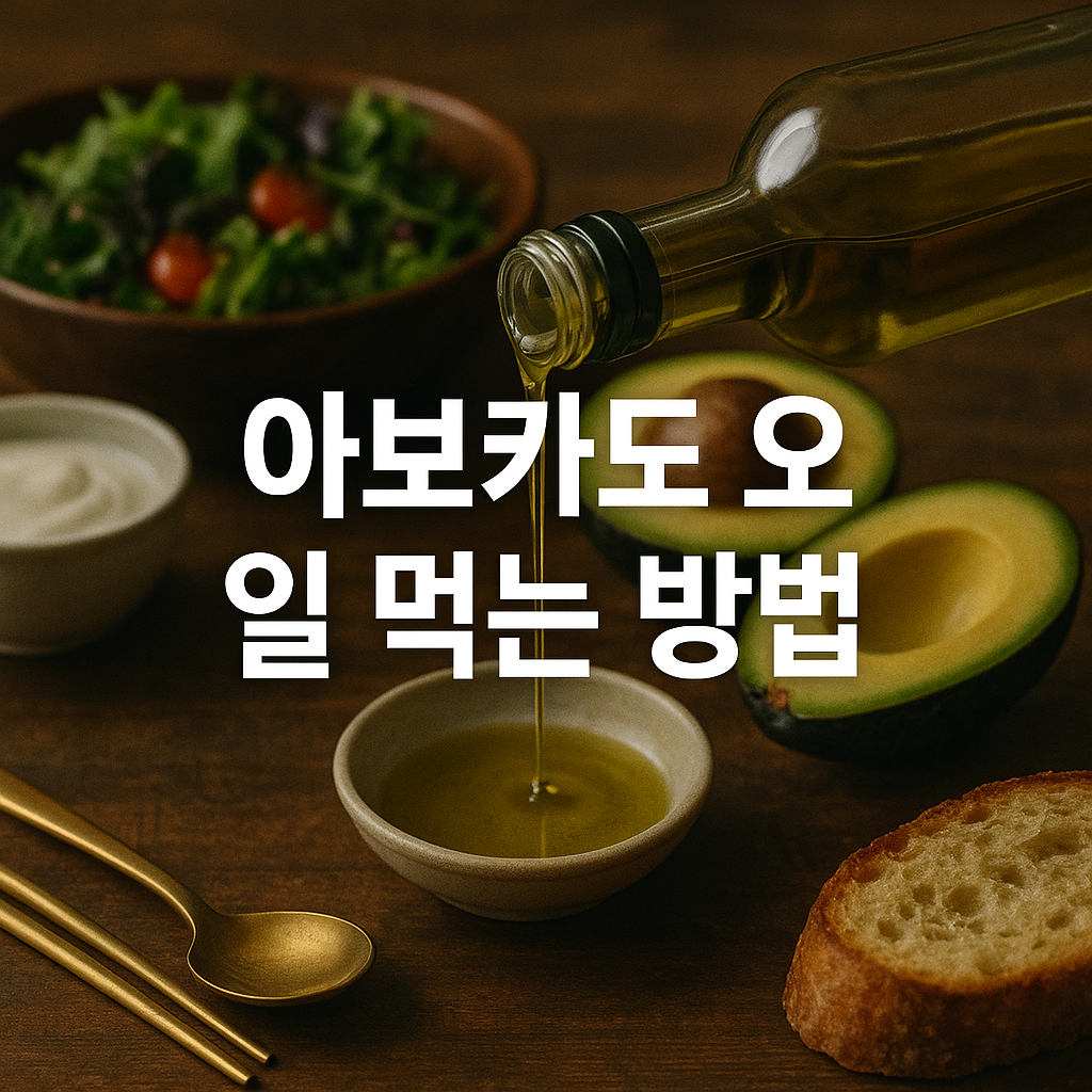 아보카도 오일 먹는 방법