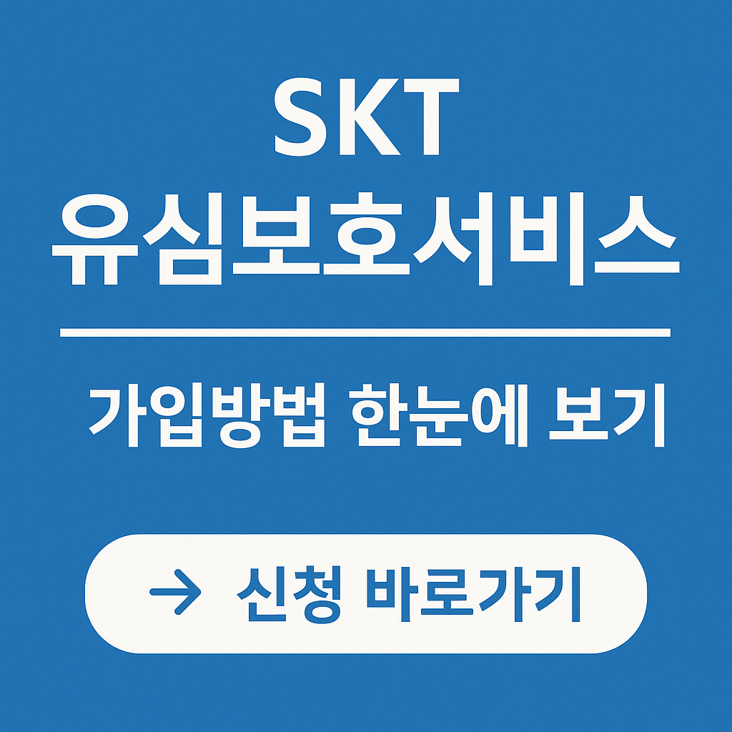 SKT 유심보호서비스 가입방법 의 관련사진