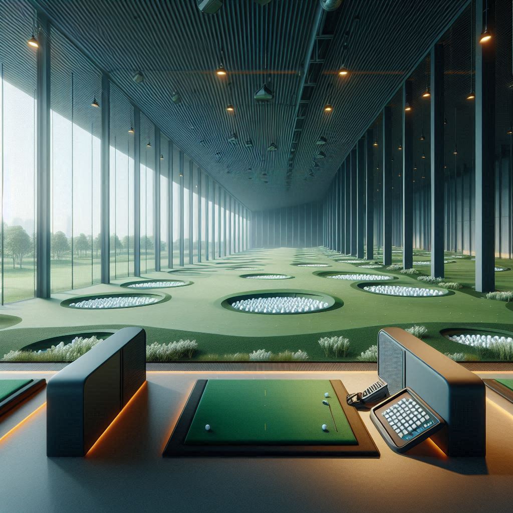 실내골프연습장 배경