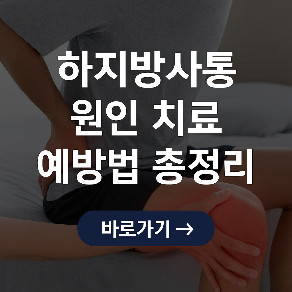 하지방사통 식단 및 운동, 생활습관 총정리
