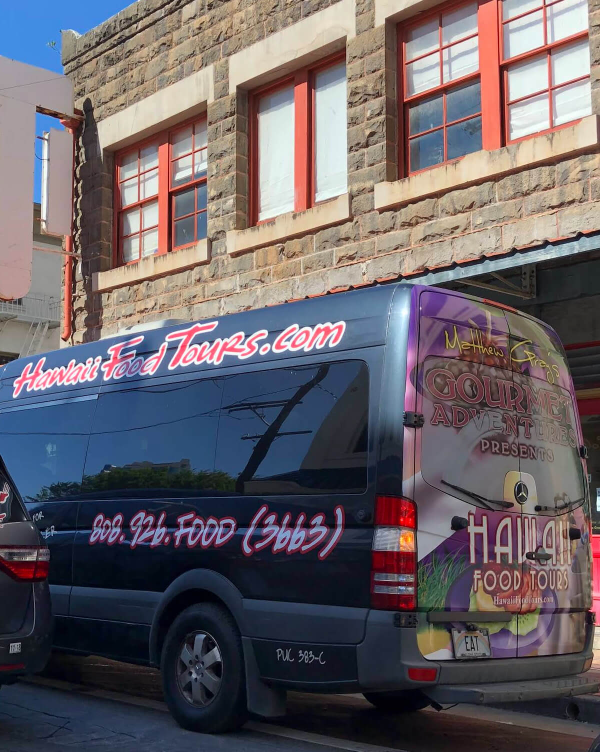 하와이-식품-투어-버스-사진