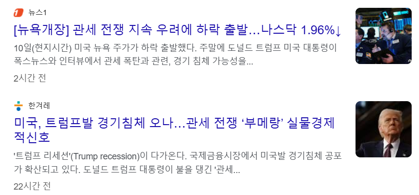 트럼프의 끝나지 않는 관세 전쟁