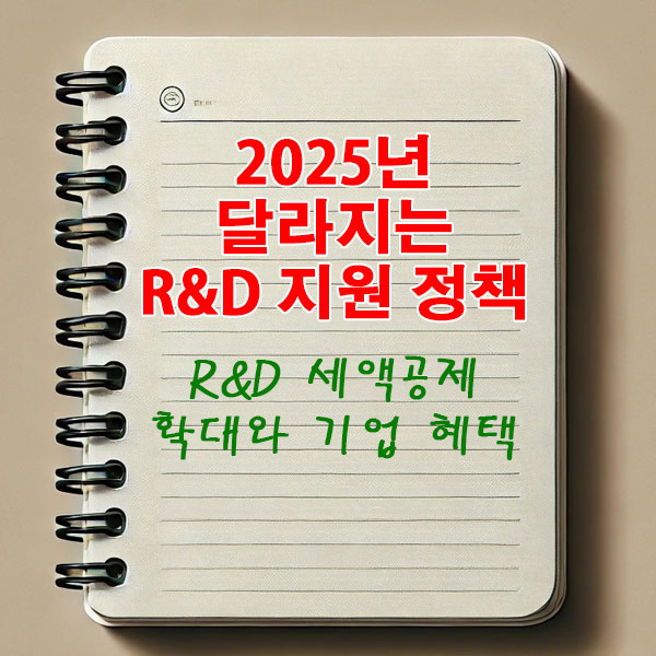 2025년 달라지는 R&D 지원 정책 R&D 세액공제 확대와 기업 혜택