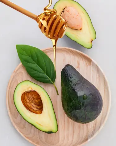 꿀+아보카도 피부 회복팩 만들기