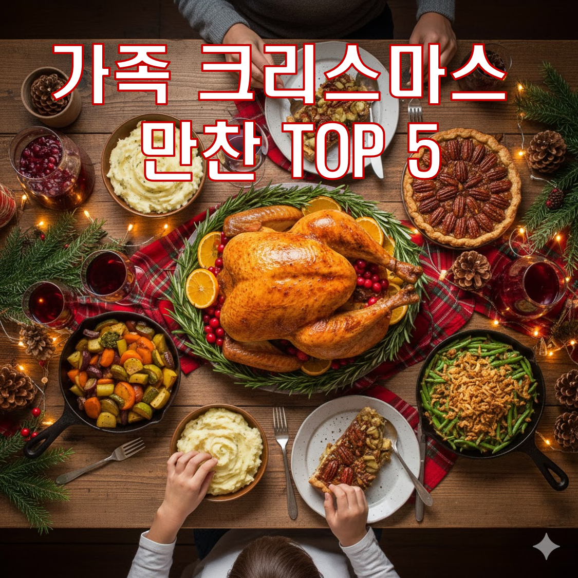 가족 크리스마스 만찬 레시피 TOP 5