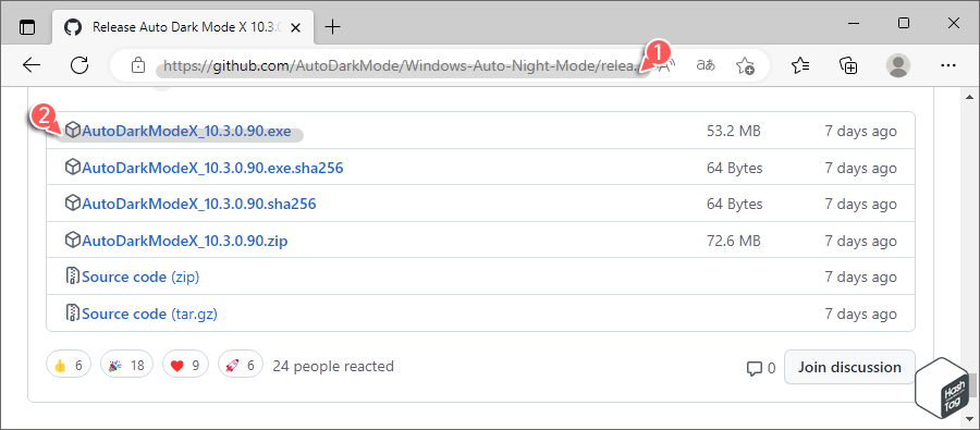 GitHub Auto Dark Mode 다운로드