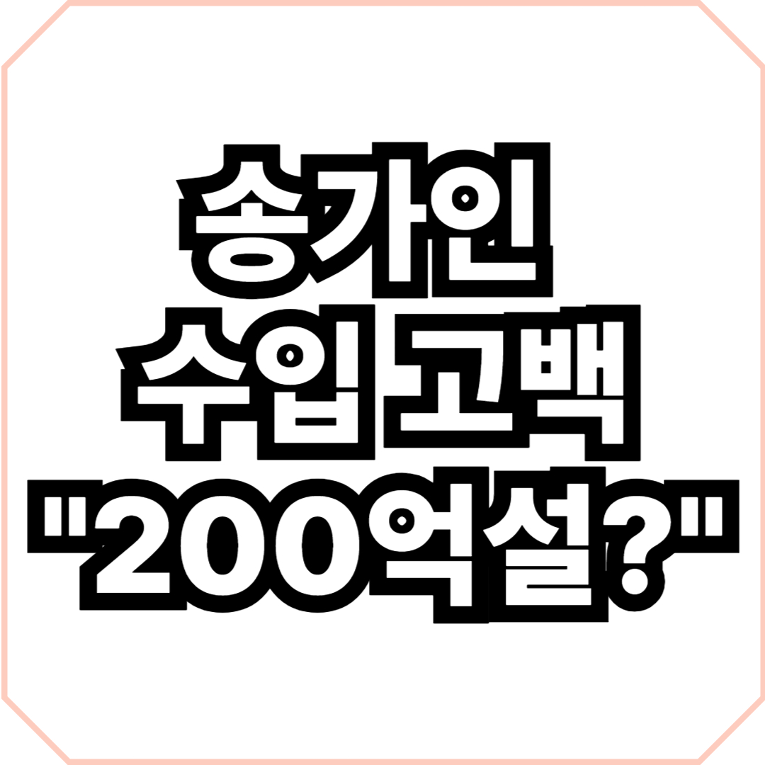 송가인 수입 고백 "200억설?"