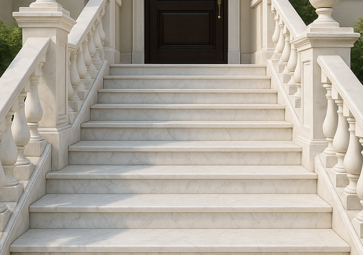 주택 야외 대리석 계단