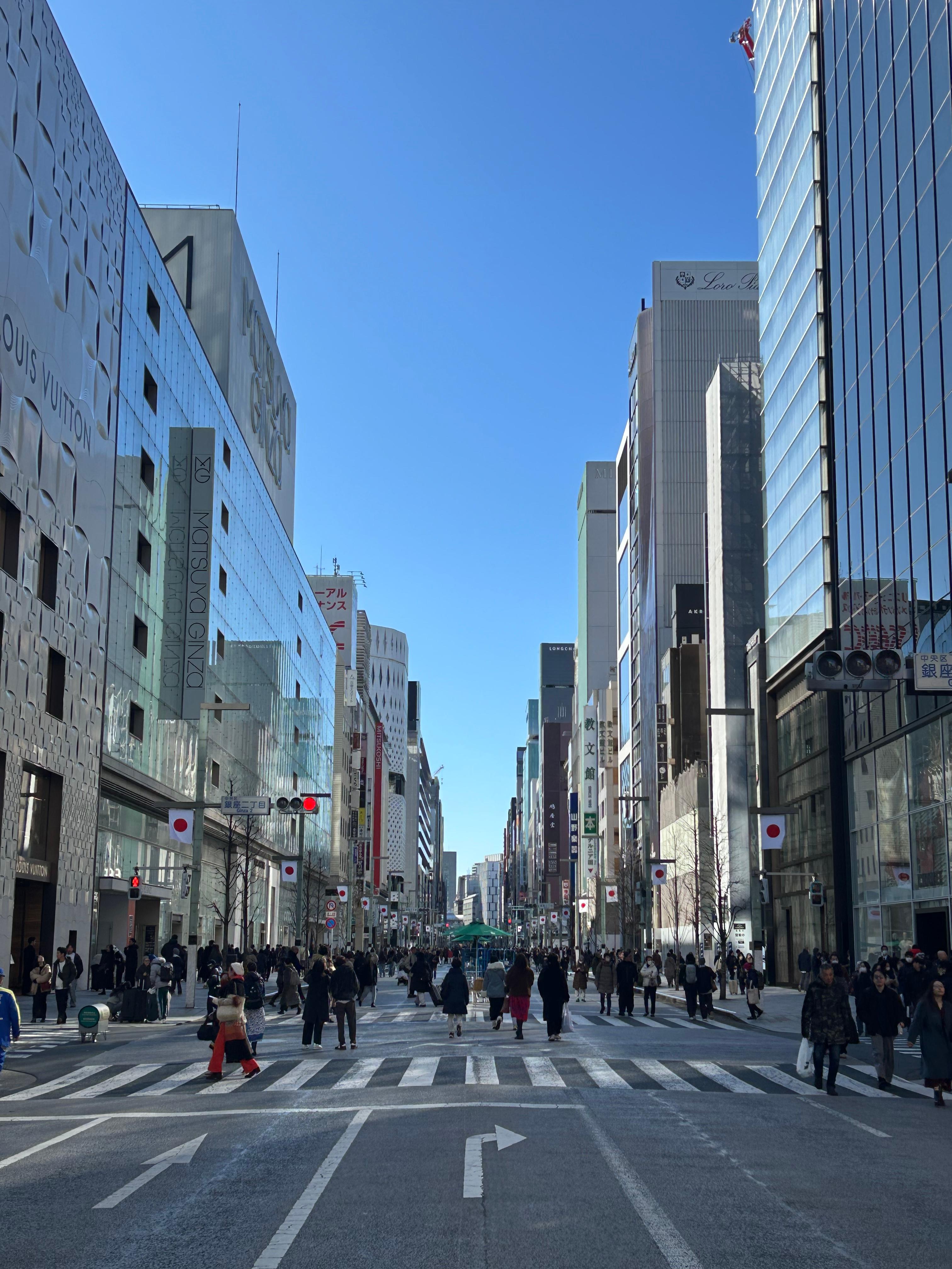 도쿄 긴자거리 2026