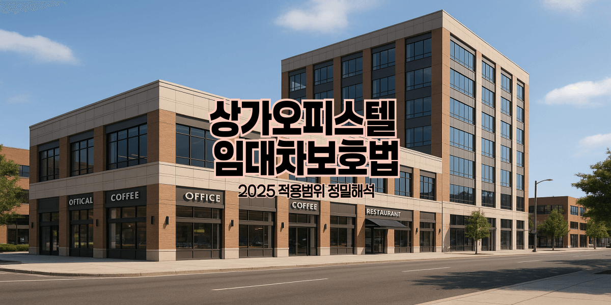 상가오피스텔 임대차보호법|2025 적용범위 정밀해석