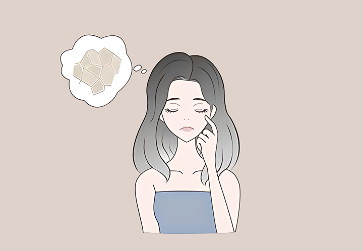 각질이-걱정인-여성