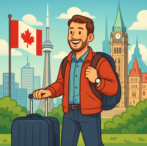30대 남성이 캐나다에서 워킹홀리데이하는 모습
