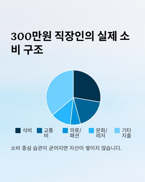 300만원 직장인의 실제 소비 구조