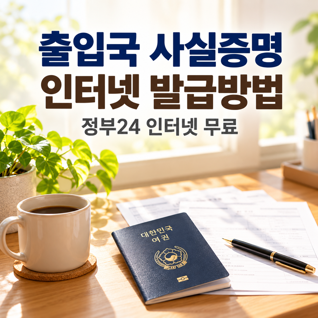 출입국 사실증명 발급방법 대표 이미지