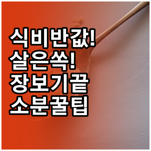식비 절약 다이어트 식단 관리법 장보..