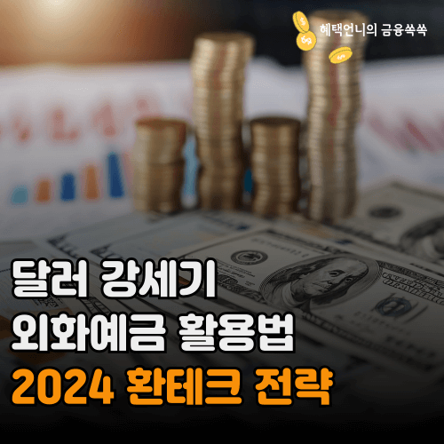 달러 강세기 외화예금 활용법 2024 환테크 전략