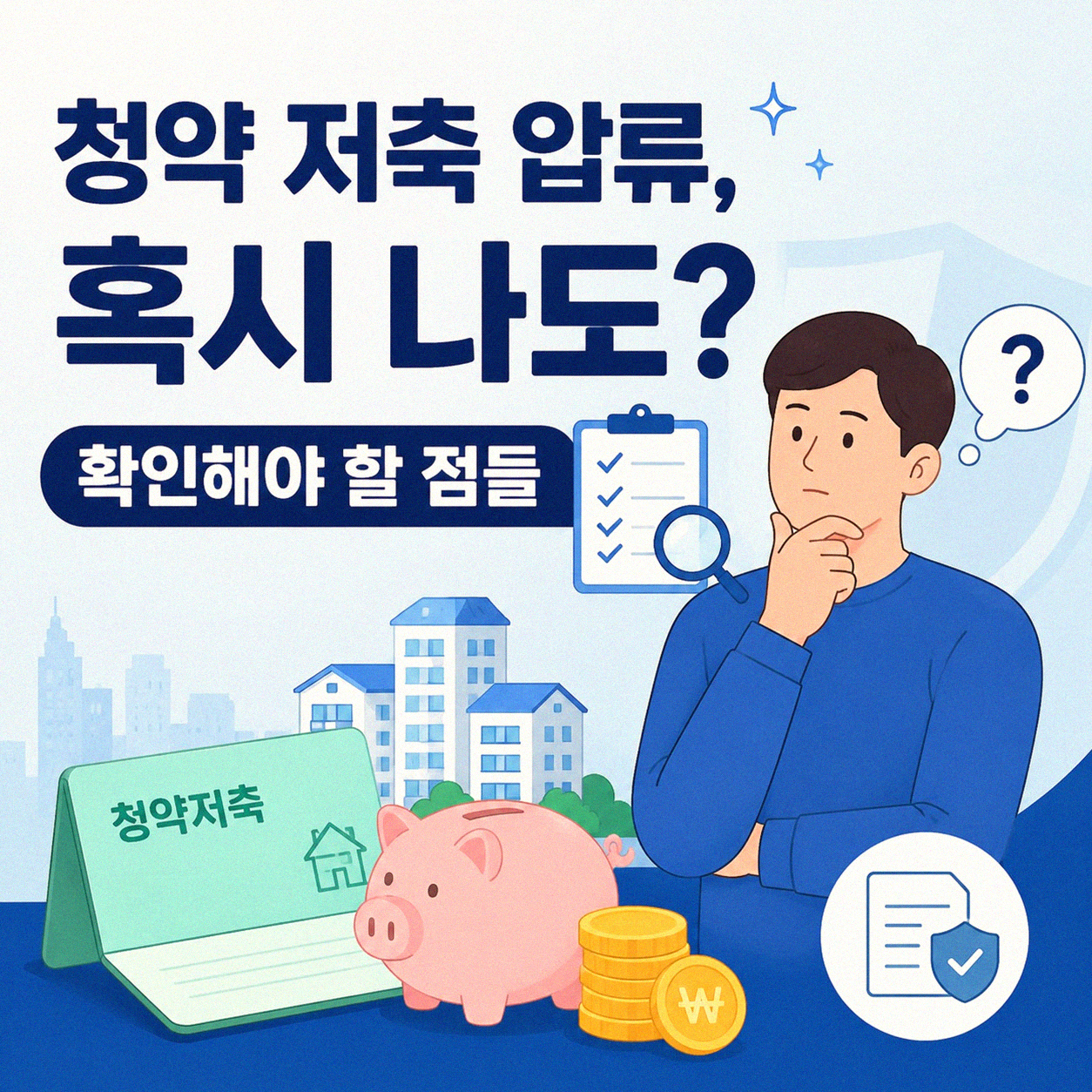 청약 통장 압류, 혹시 나도? 확인해야 할 점들