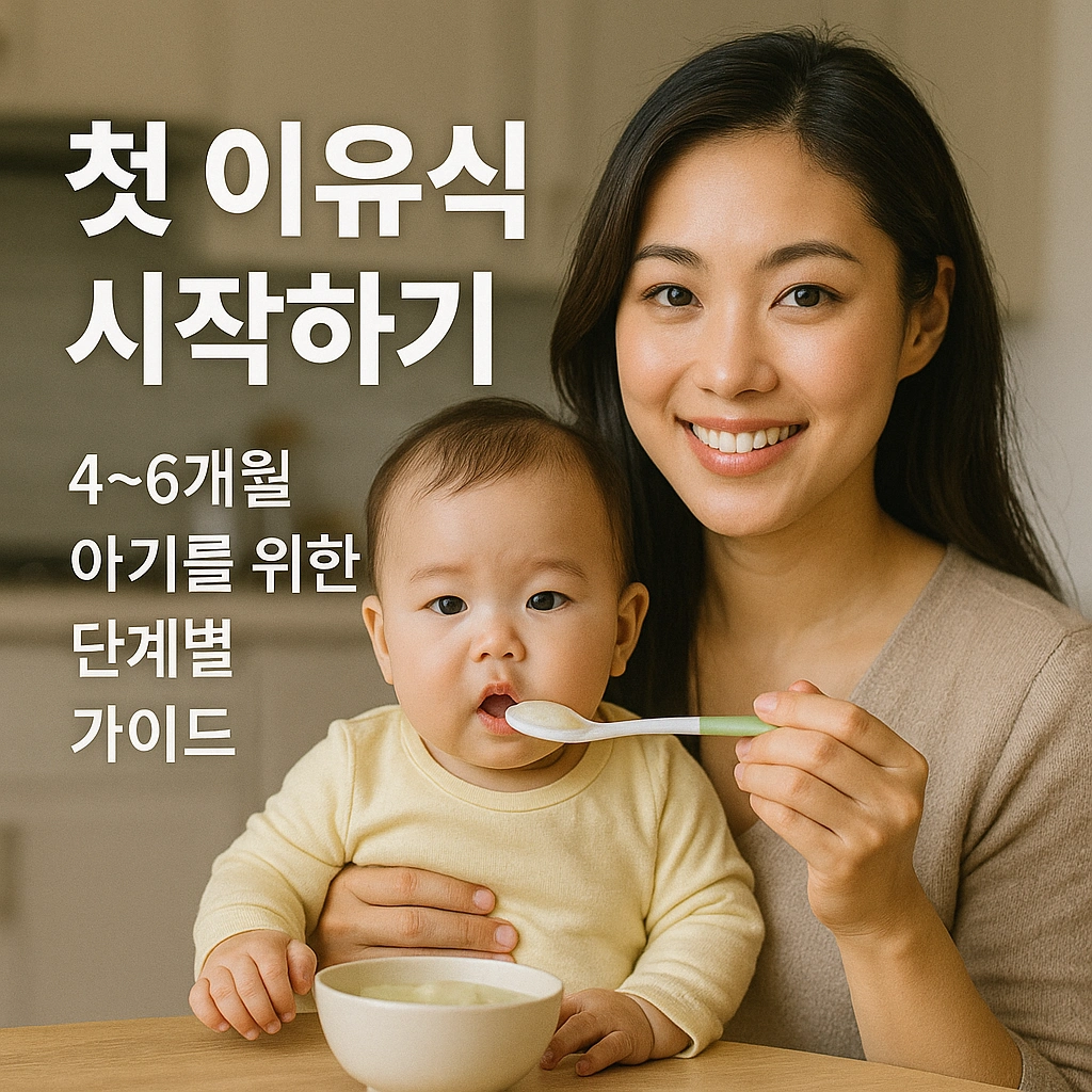 첫 이유식 시작하기 - 4~6개월 아기를 위한 단계별 가이드