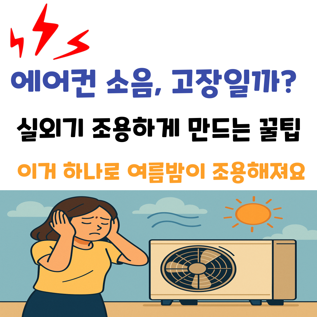 에어컨 실외기 소음 왜 생길까? 고장 아닌 소음 줄이는 꿀팁