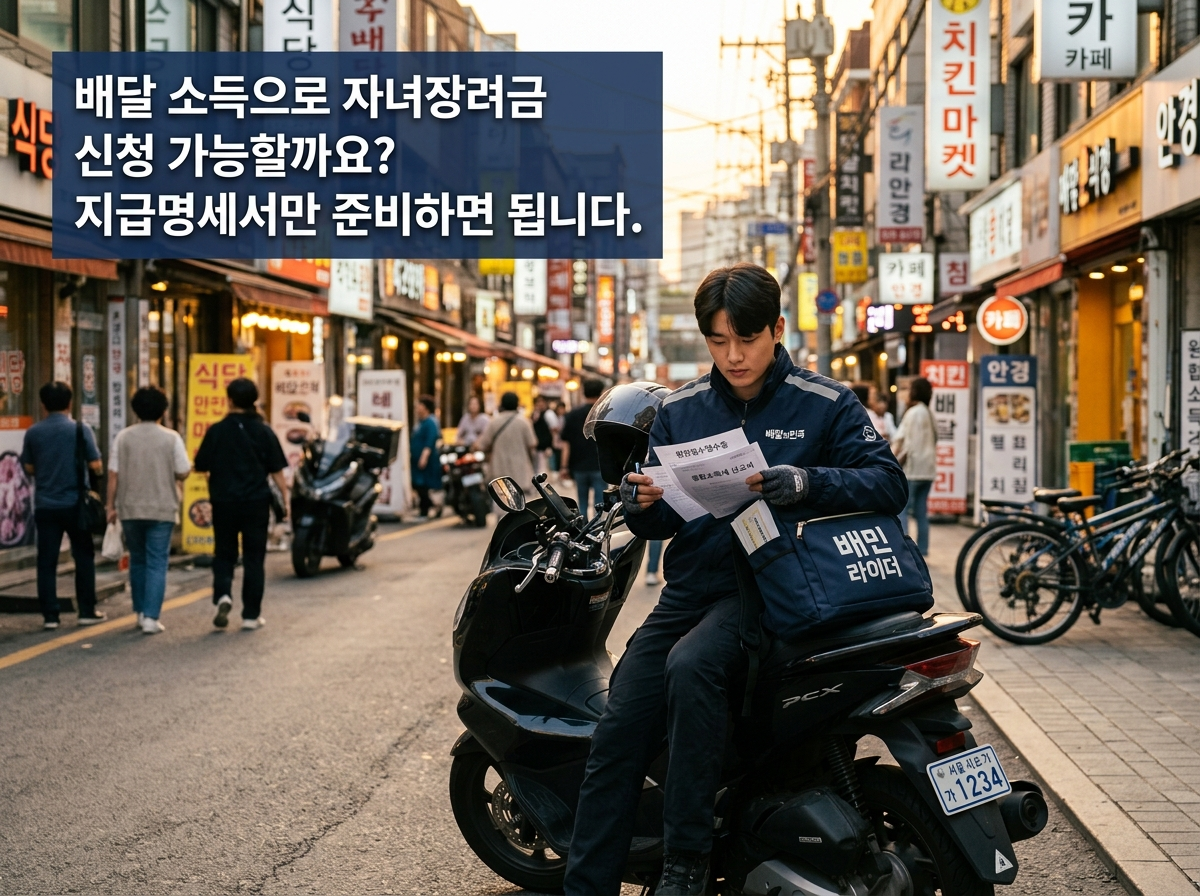 배달라이더 택배기사 자녀장려금 플랫폼 소득 지급명세서 2026