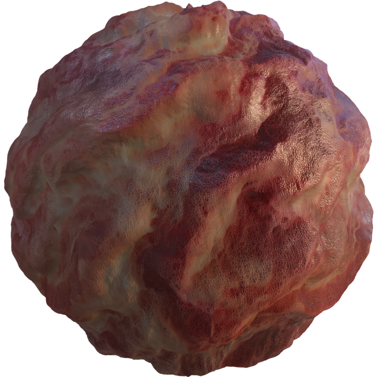 soft red foam flesh3 pbr texture sbsar