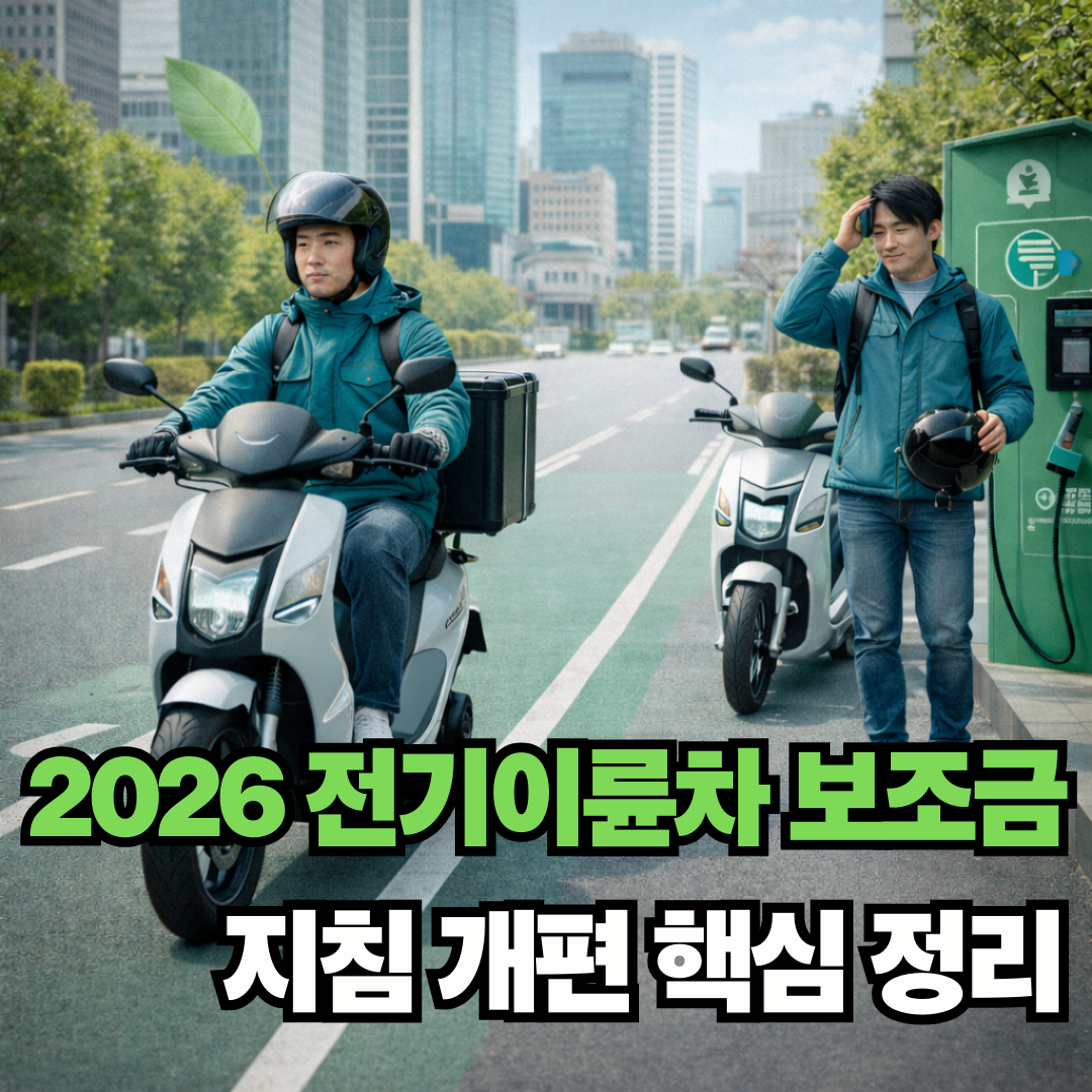 전기이륜차를 타는 라이더